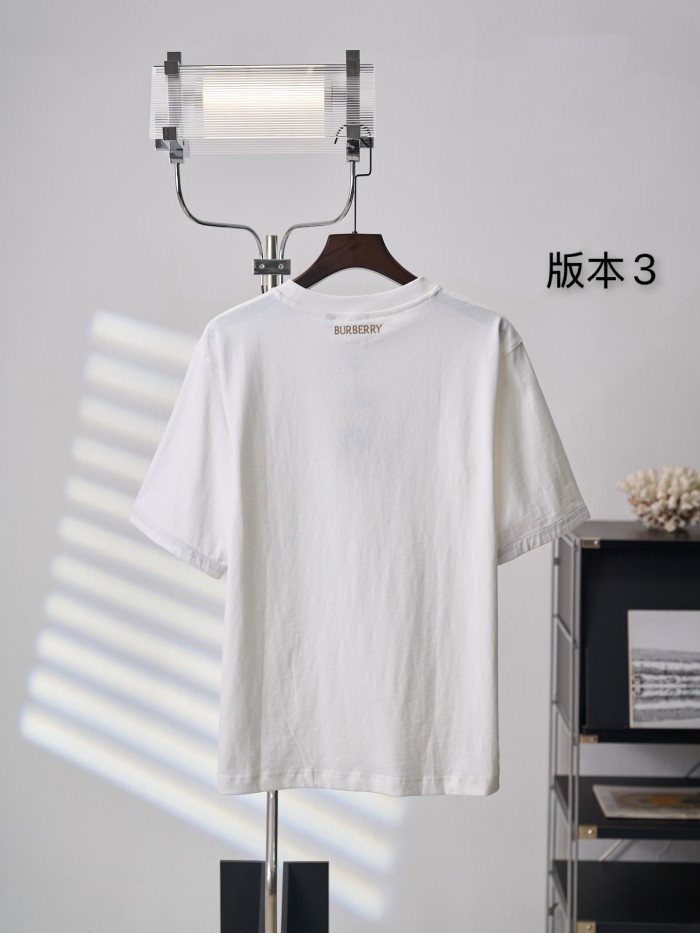 追跡付 バーバリー 激安偽物 の2026SSクルーネック半袖Tシャツ