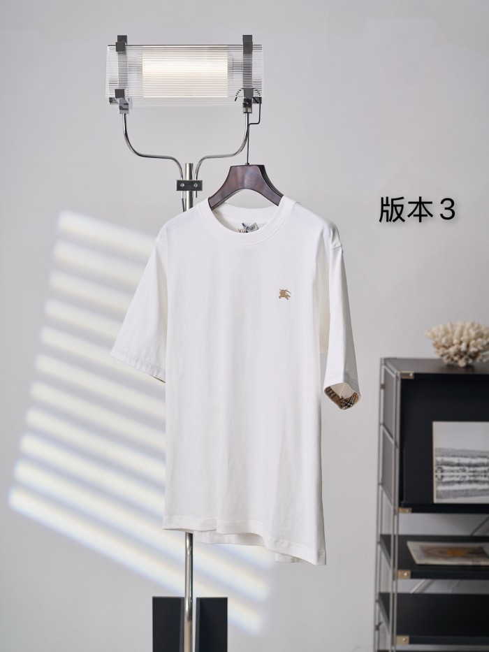 追跡付 バーバリー 激安偽物 の2026SSクルーネック半袖Tシャツ