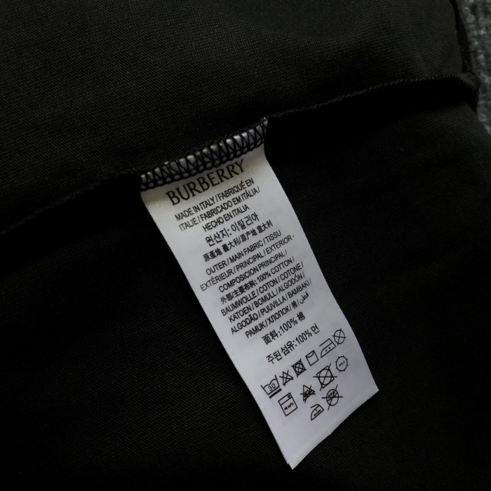 大人気 バーバリー 激安通販 の2026SS 刺繍ロゴラウンドネック半袖Tシャツ