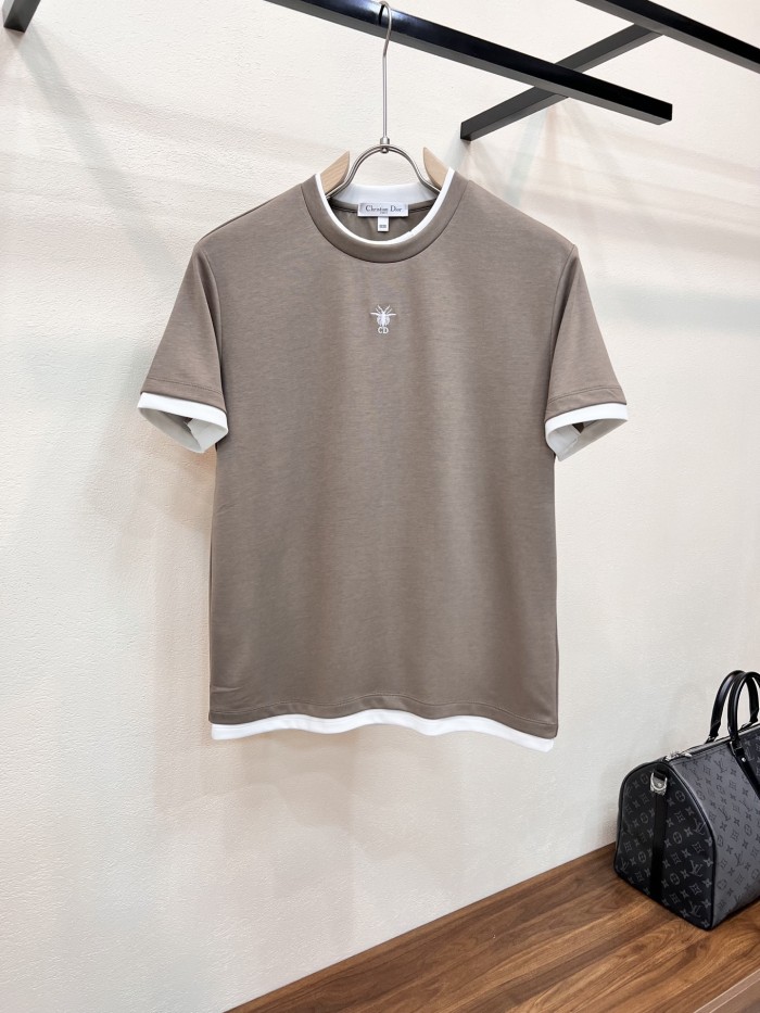 高品質 ディオール コピーおすすめ の2026SS メンズクルーネック半袖Tシャツ