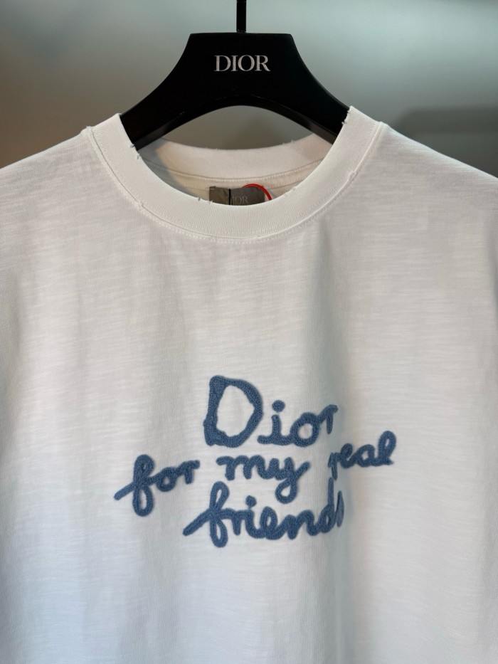 ★超人気 ディオール 激安偽物 の2026SSタオル刺繍半袖Tシャツ