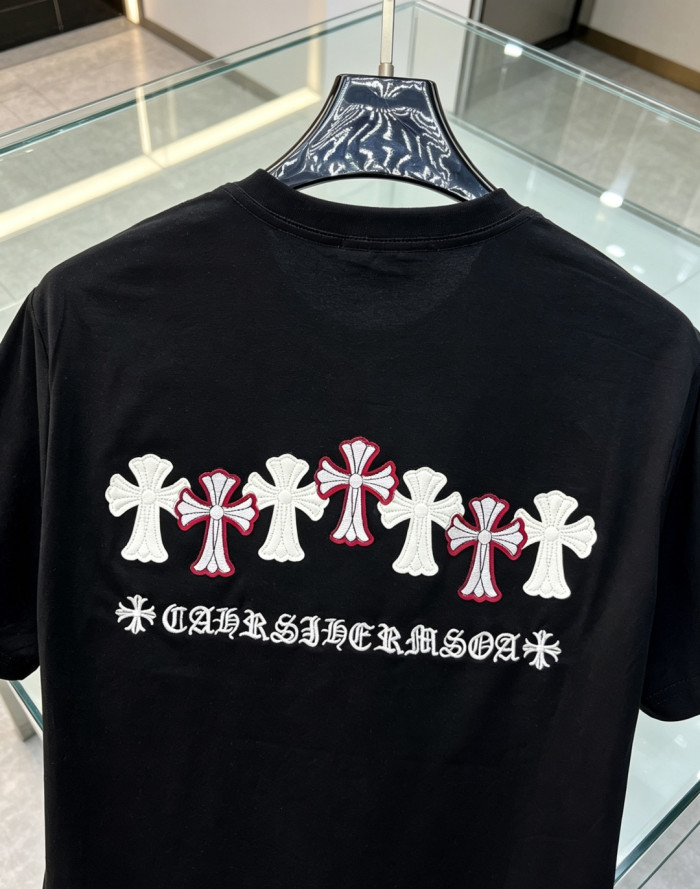 累積売上総額第１位！ クロムハーツ コピーおすすめ の2026SSクルーネック半袖Tシャツ