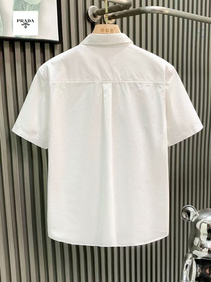 大人気 プラダ 激安通販 の2026SS工装刺繍半袖シャツ