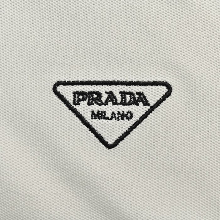 追跡付 プラダ コピーおすすめ の2026SS刺繍ポロ半袖