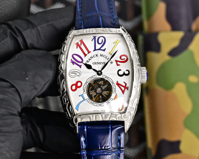 新作 フランクミュラー-FranckMuller 激安偽物 の全自動機械コア両面カーフ原装針 メンズ腕時計