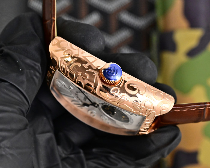 追跡付 フランクミュラー-FranckMuller n級品 の全自動機械コア両面カーフ原装針 メンズ腕時計