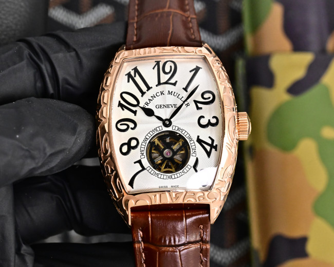 追跡付 フランクミュラー-FranckMuller n級品 の全自動機械コア両面カーフ原装針 メンズ腕時計