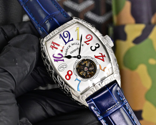 新作 フランクミュラー-FranckMuller 激安偽物 の全自動機械コア両面カーフ原装針 メンズ腕時計