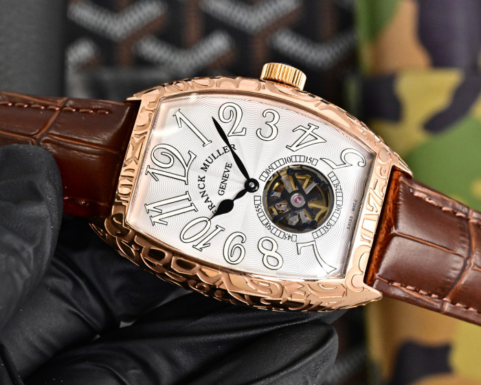 追跡付 フランクミュラー-FranckMuller n級品 の全自動機械コア両面カーフ原装針 メンズ腕時計