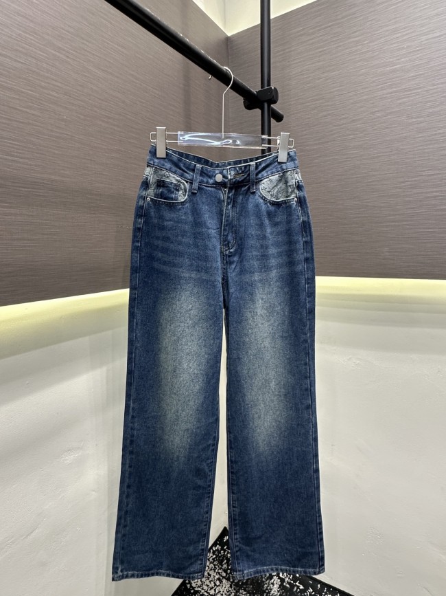 高品質 ルイヴィトン 激安通販 2026SS カラーウォッシュデニムパンツ