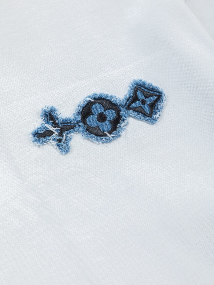 稀少 ルイヴィトン 激安偽物 2026SS クルーネック半袖Tシャツ