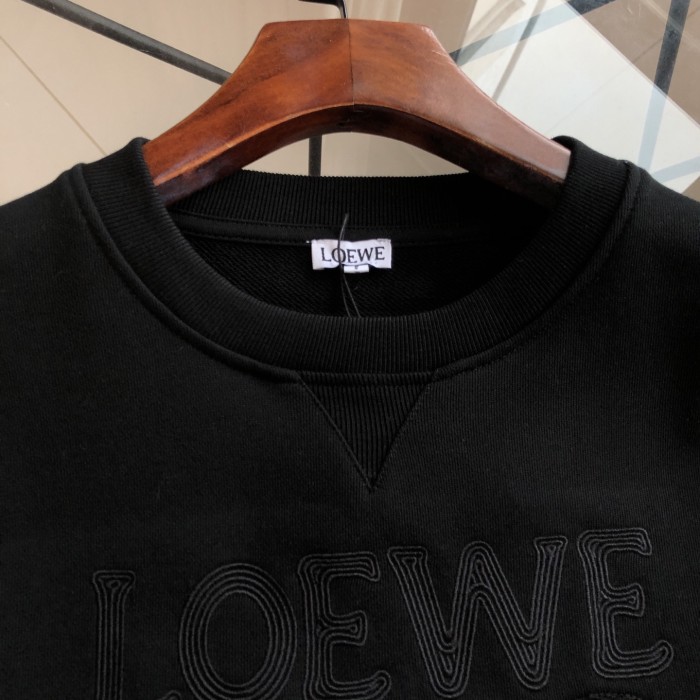 高品質 ロエベ 激安通販 の2026SS 刺繍ラウンドネックの衛衣