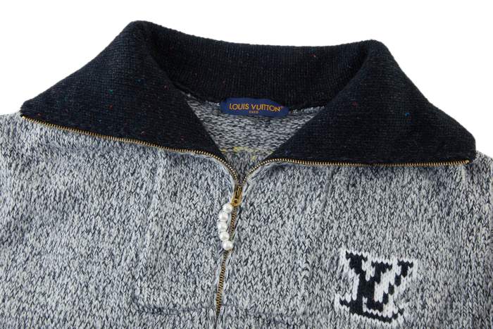 日本未入荷 ルイヴィトン 激安通販 2026SS 刺繍ジャカードニット