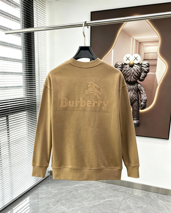 累積売上総額第１位！ バーバリー 偽物通販 の2026SS 刺繍ラウンドネックスウェット