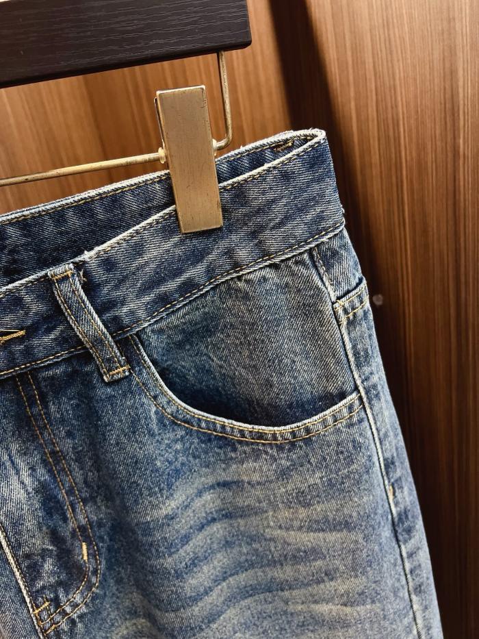 高品質 エルメス コピー 2026SS メンズ​ビッグパンツジーンズ