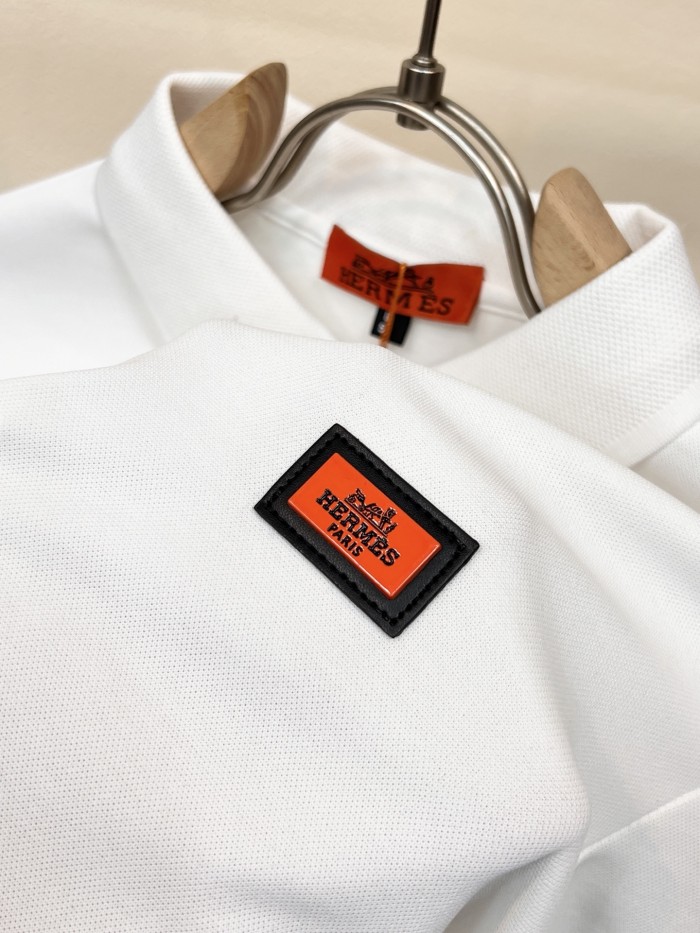【限定】 エルメス コピーおすすめ 2026SS メンズ開襟ポロシャツTシャツ