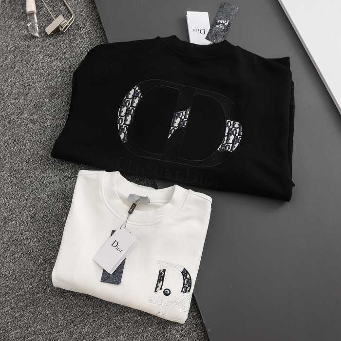【話題商品！】 ディオール スーパーコピー の2026SS 刺繍ラウンドネックの衛衣2色
