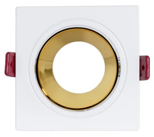 Aluminum materials square spotlight frames MR16 with GU10 holder electroplate