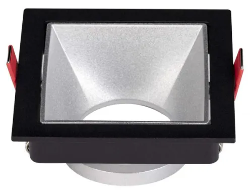 Aluminum materials square spotlight frames MR16 with GU10 holder electroplate