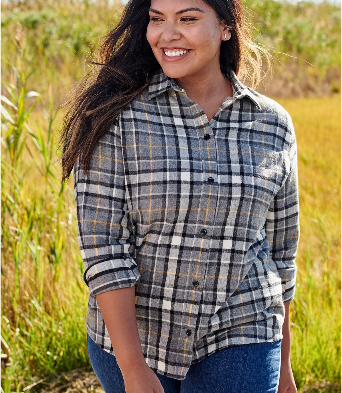 Scotch Plaid Flannel Shirt, Relaxed