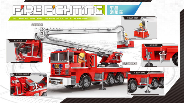 Elevating Fire Truck