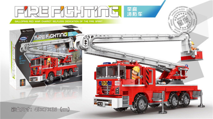 Elevating Fire Truck
