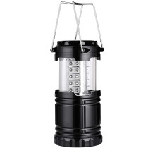 LED Camping Lantern, LED Lanterns, Suitable Survival Kits for Hurricane, Emergency Light for Storm, Outages, Outdoor Portable Lanterns, Black, Collapsible, (Batteries Not Included)