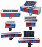 solar panel traffic flashing light on four-sideSolar flash lamp integrated split construction signal lamp traffic safety warning lamp red and blue barrier lamp