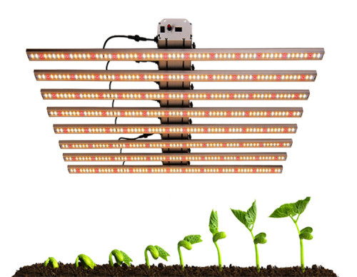 New Tech 800W LED Real Full Spectrum Professional Grow Light Strips Hydroponics from Veg to Bloom for Indoor Plants Grow