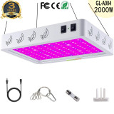 2000W VEG,BLOOM, Full Spectrum LED Grow Light for Indoor Plants 2000W 2ftx2ft 3ftx3ft Coverage -HearGrow GL-A004 (US ONLY)