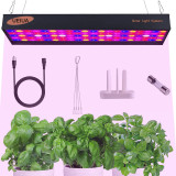LED Grow Light, UEIUA 600W Full Spectrum Double Switch Grow Lamp with Concentrating Reflector Cup for Indoor Plants Veg and Flower