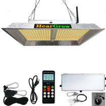 2000W LED Grow Light, HearGrow 4x4ft Full Spectrum No Noise Hydroponic Growing Light with Reflective Aluminum Hood for Indoor Plants, Greenhouse Veg Bloom Light with 704 LEDs, Actual Power 352Watt