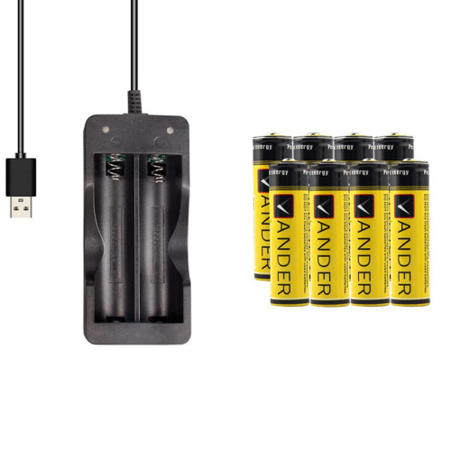 8PCS/SET 8X 18650 Battery Batteries 6000 mAh 18650 Batteries Rechargeable Battery 3.7V Batteries With 2X/4X Slot USB Charger IN UK Stock