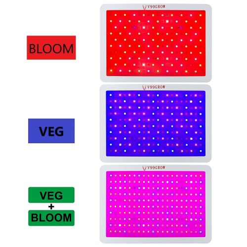V99GROW 6000W LED Grow Light Lamp Full Spectrum Veg Bloom Switch Flower Daisy Chain UK Stock