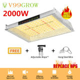 V99GROW 2000W LED Grow Light Lamp HPS Sunlike Full Spectrum Veg Bloom Plant Lamp Panel UK Stock