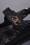 魔術貼平底休閑涼鞋