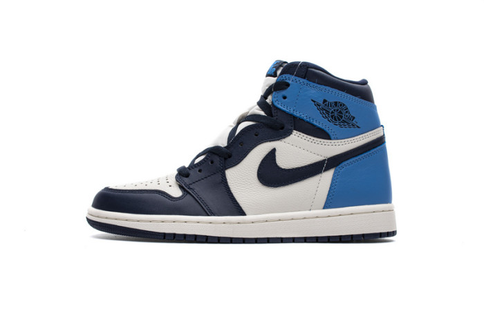 LJR Air Jordan 1 Retro High Obsidian UNC 555088-140