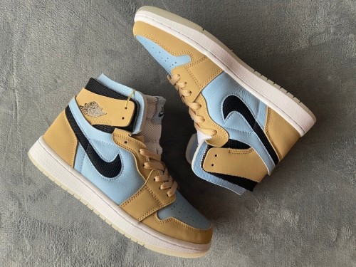 LJR Air Jordan 1 Zoom CMFT Sesame/Psychic Blue CT0979-400