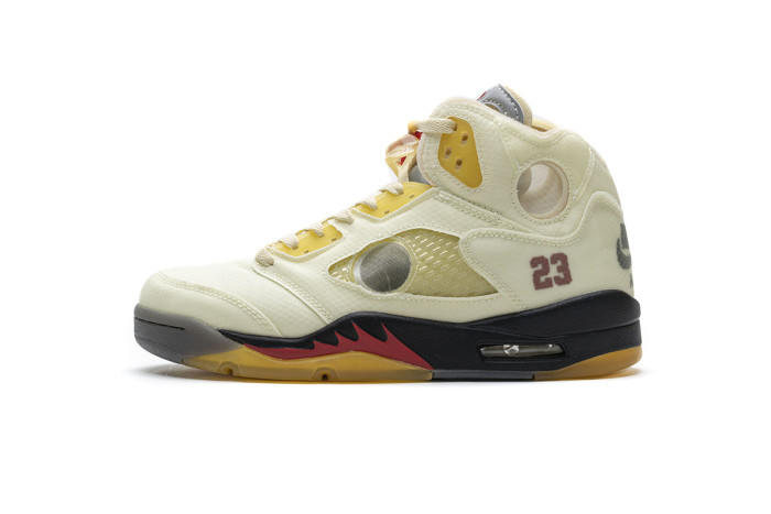 LJR Air Jordan 5 Retro OFF-WHITE Sail DH8565-100