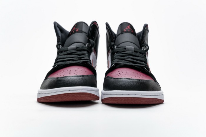 LJR Air Jordan 1 Mid Bred Toe 554724-066