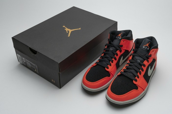 LJR Air Jordan 1 Mid Black Cone 554724-062