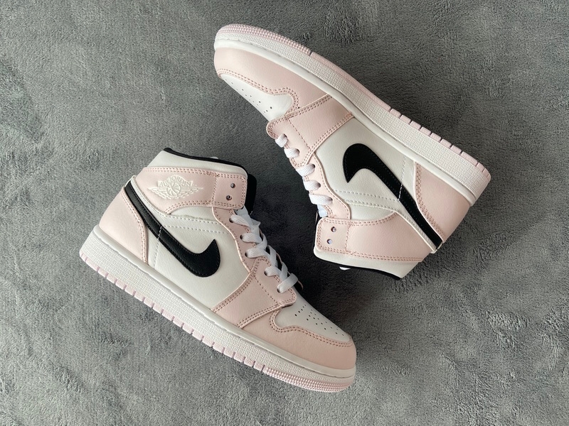 LJR Air Jordan 1 Mid Barely Rose BQ6472-500 - Jdfoot.co
