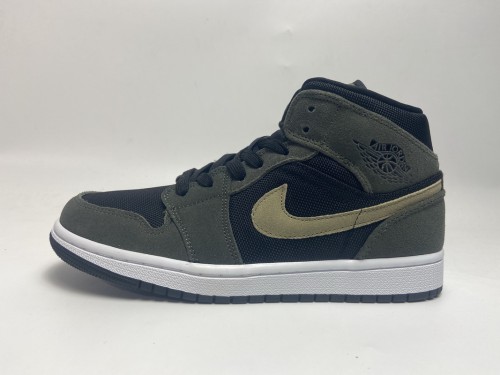 LJR Air Jordan 1 Mid Olive Green BQ6472-030