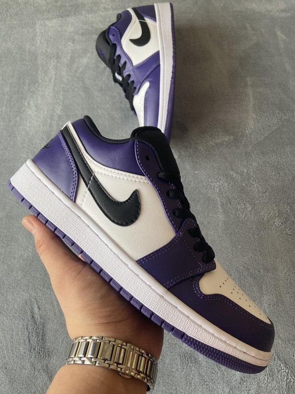 LJR Air Jordan 1 Low Court Purple 553558-500