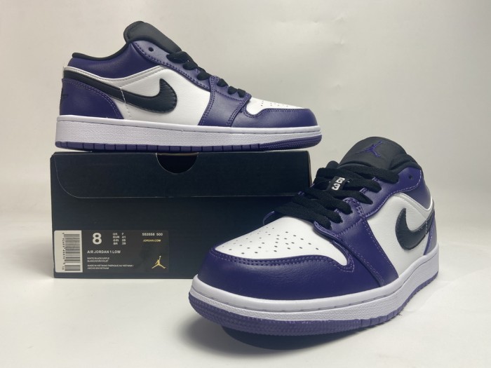 LJR Air Jordan 1 Low Court Purple 553558-500