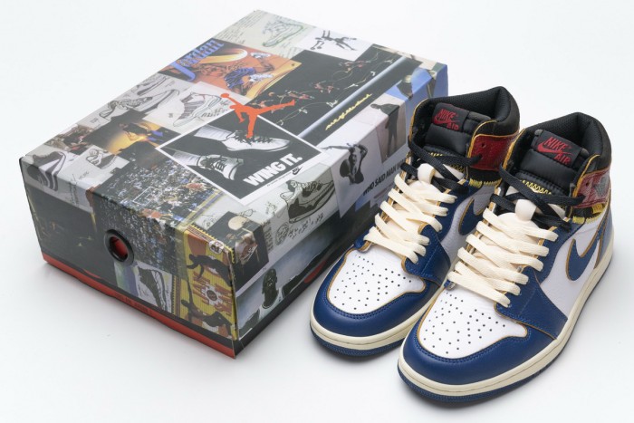 OG Air Jordan 1 Retro High Union Los Angeles Blue Toe BV1300-146