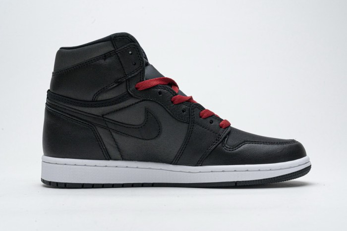 OG Air Jordan 1 Retro High Black Satin Gym Red 555088-060