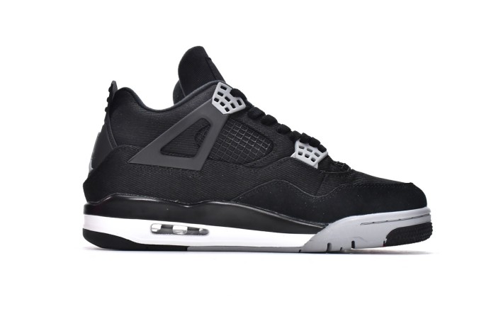 LJR Air Jordan 4 Retro Black Canvas DH7138-006