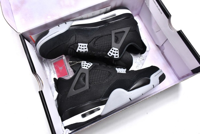 LJR Air Jordan 4 Retro Black Canvas DH7138-006