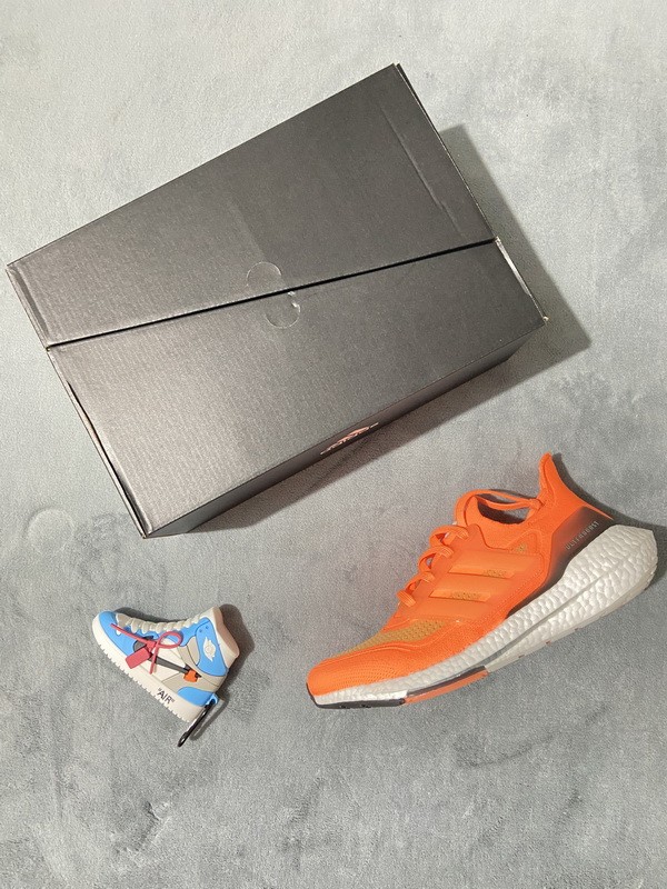 LJR adidas Ultra Boost 2021 Orange/White Blue FZ1920